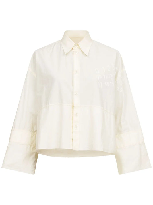 Logo-Print Poplin Shirt