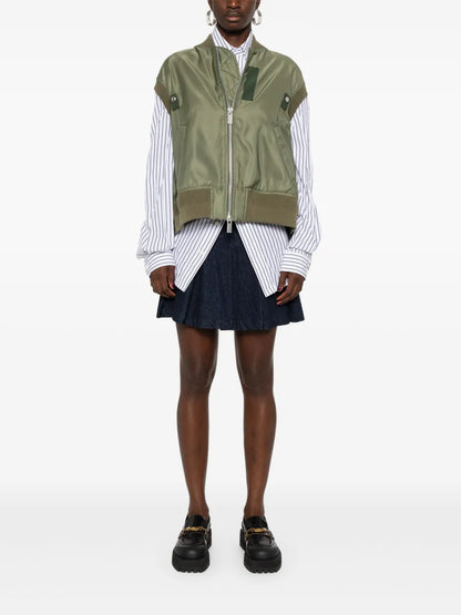 Box-Pleat Detail Vest
