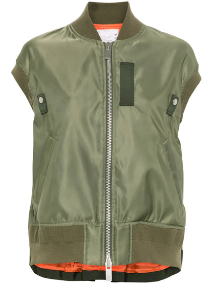 Box-Pleat Detail Vest