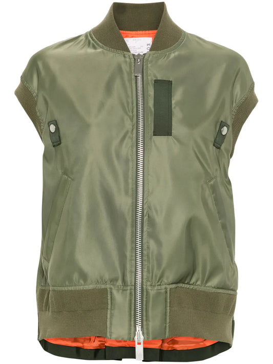 Box-Pleat Detail Vest