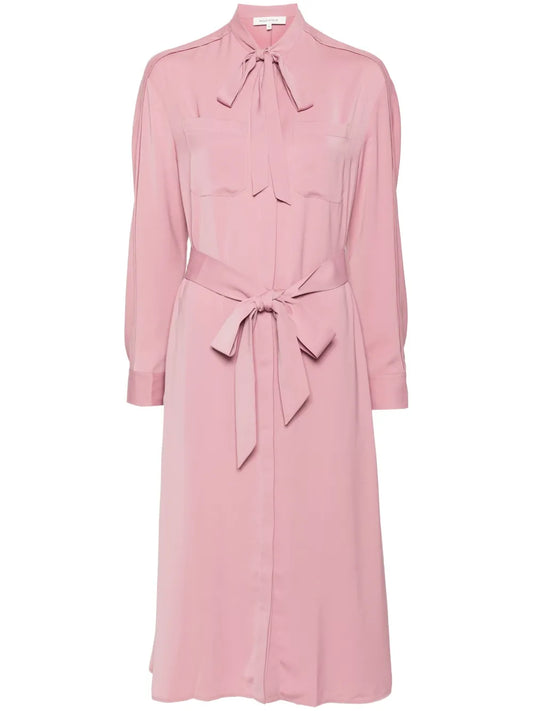 Belted Midi Shirt Dress