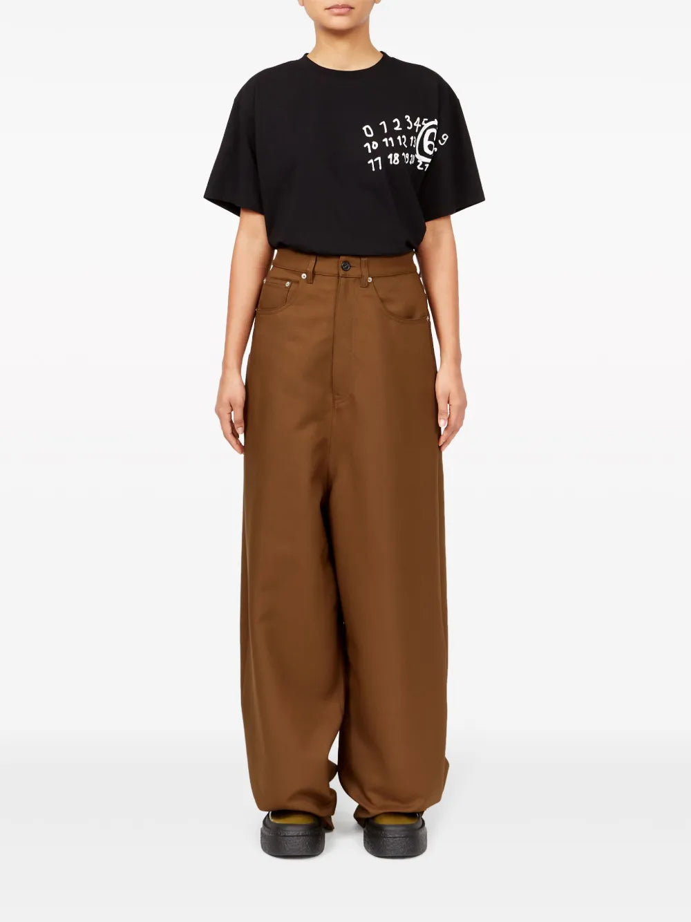 Single-Stitch Wide-Leg Jeans