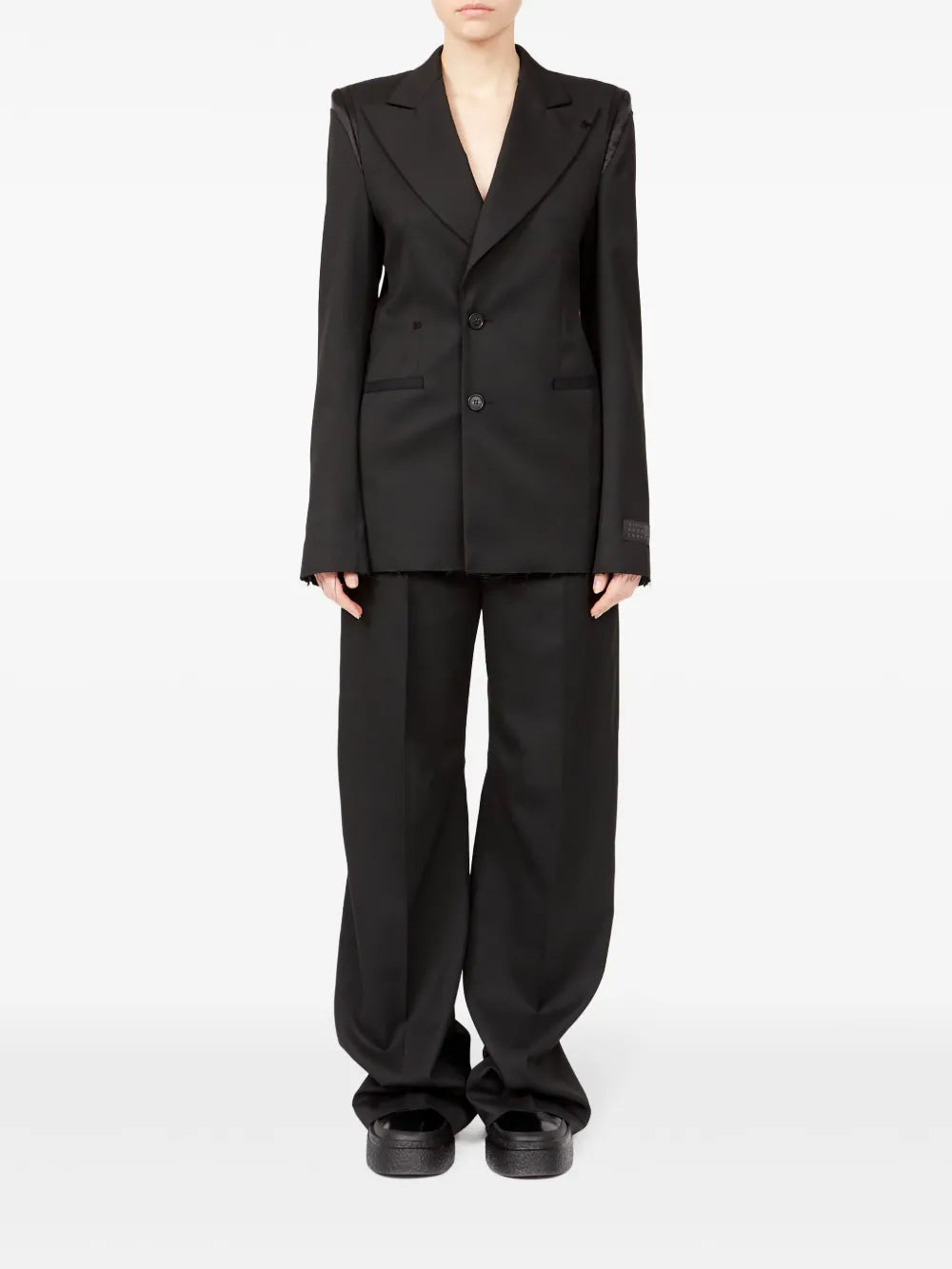 Raw-Cut Off-Centre Blazer