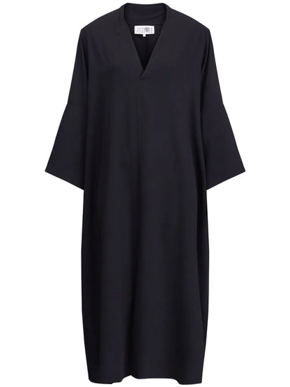 Oversize V-Neck Shift Dress