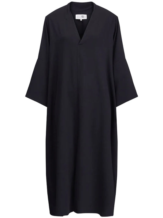 Oversize V-Neck Shift Dress