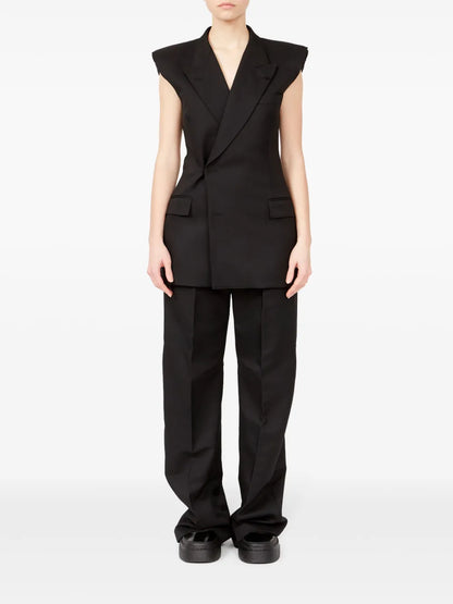 Raw-Cut Edge Waistcoat