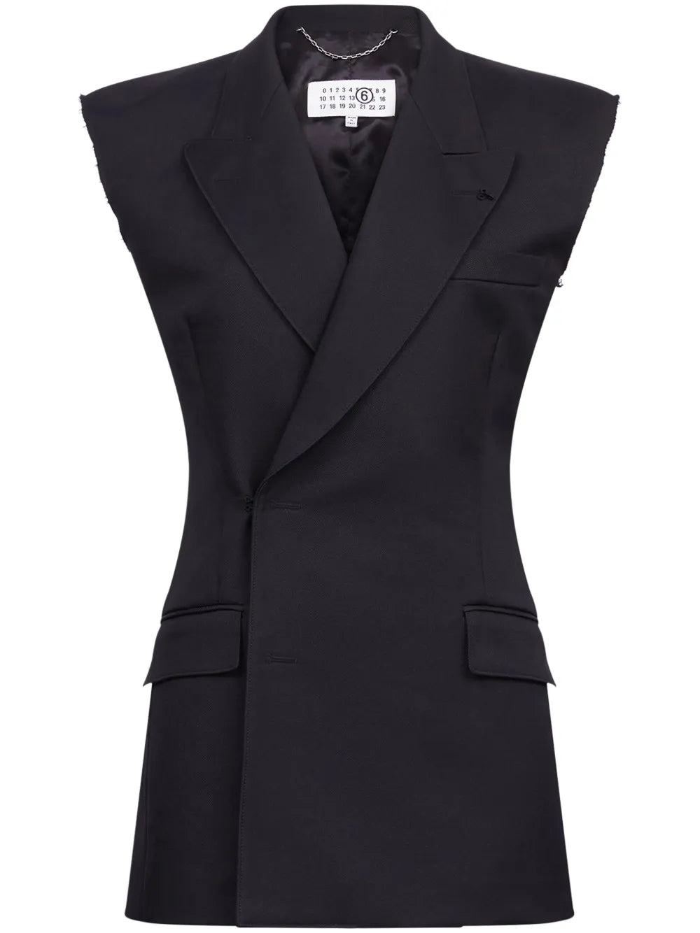 Raw-Cut Edge Waistcoat