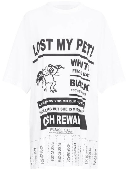 Graphic-Print Oversized T-Shirt