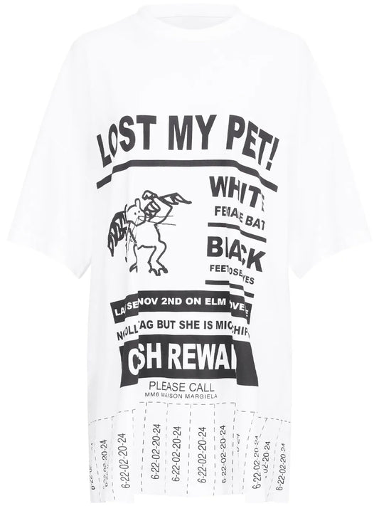 Graphic-Print Oversized T-Shirt