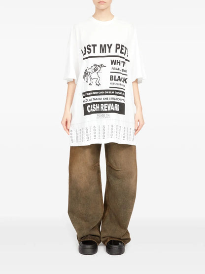 Graphic-Print Oversized T-Shirt