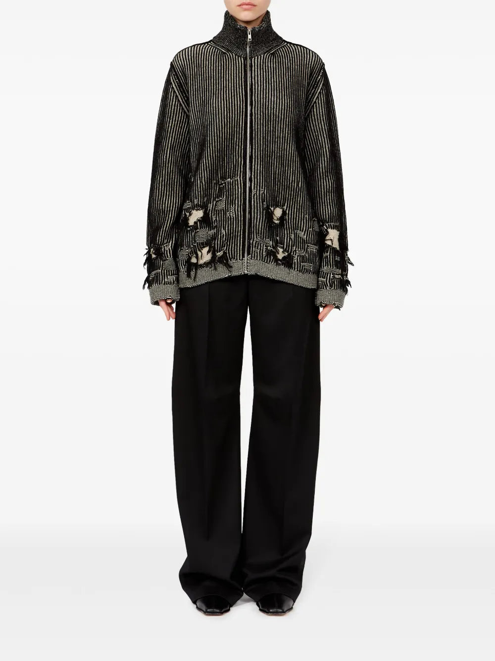 Ripped Detailing Jacket