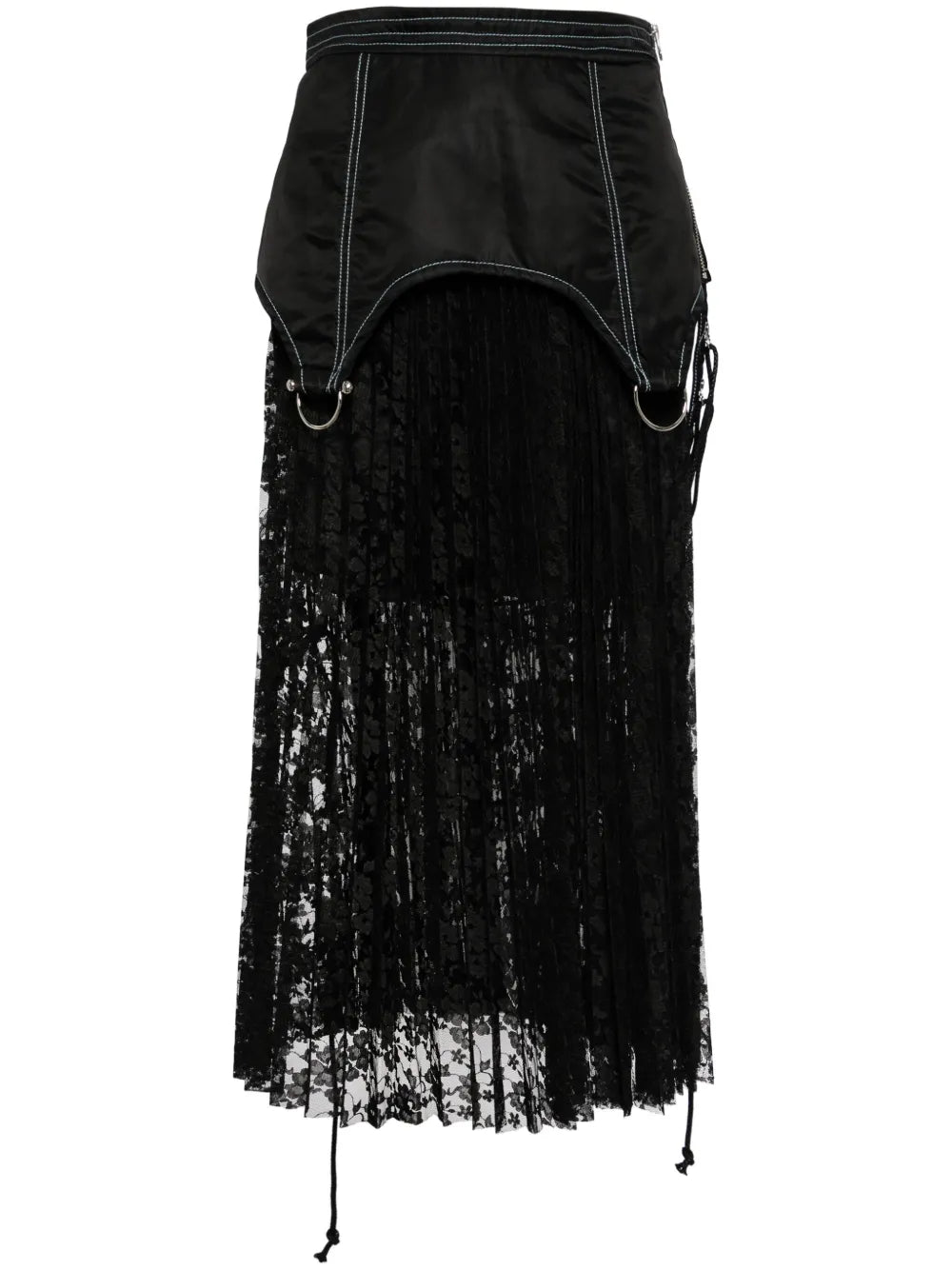 Lace Combination Maxi Skirt