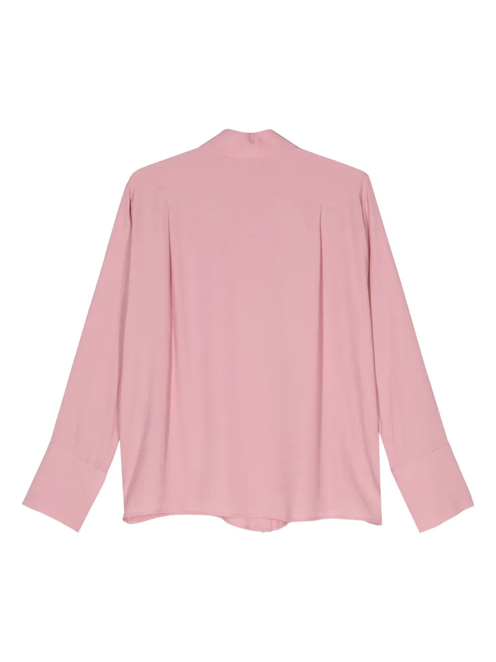 Classic-Collar Crepe Shirt
