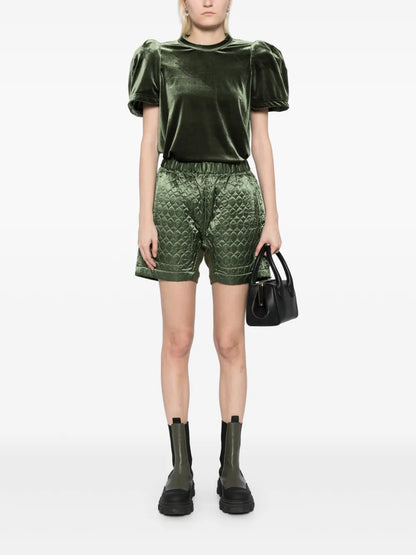 Quilted Mini Shorts