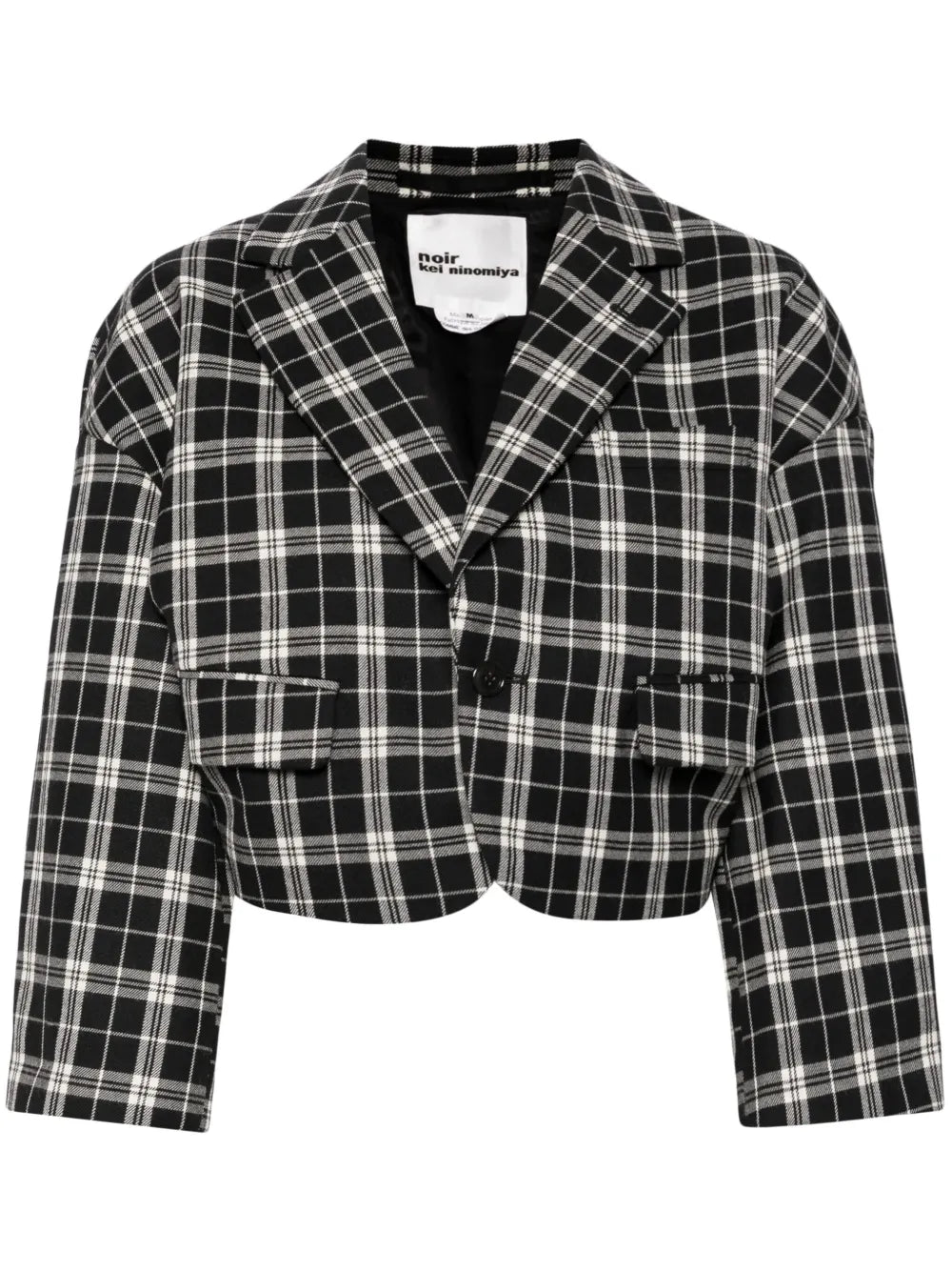 Checked Cropped Blaer
