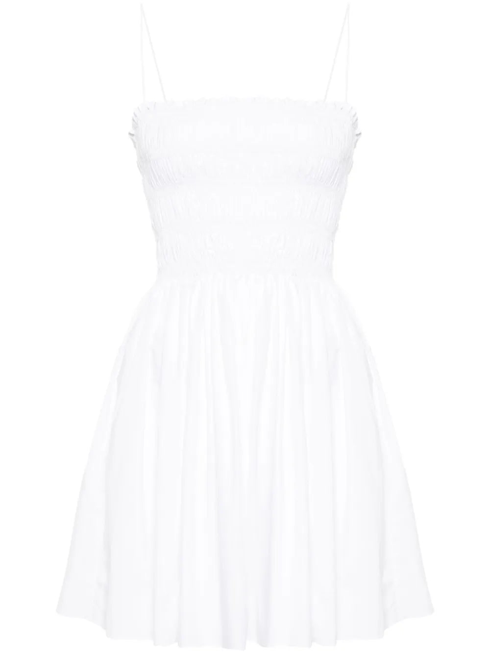 Smocked Cotton Minidress