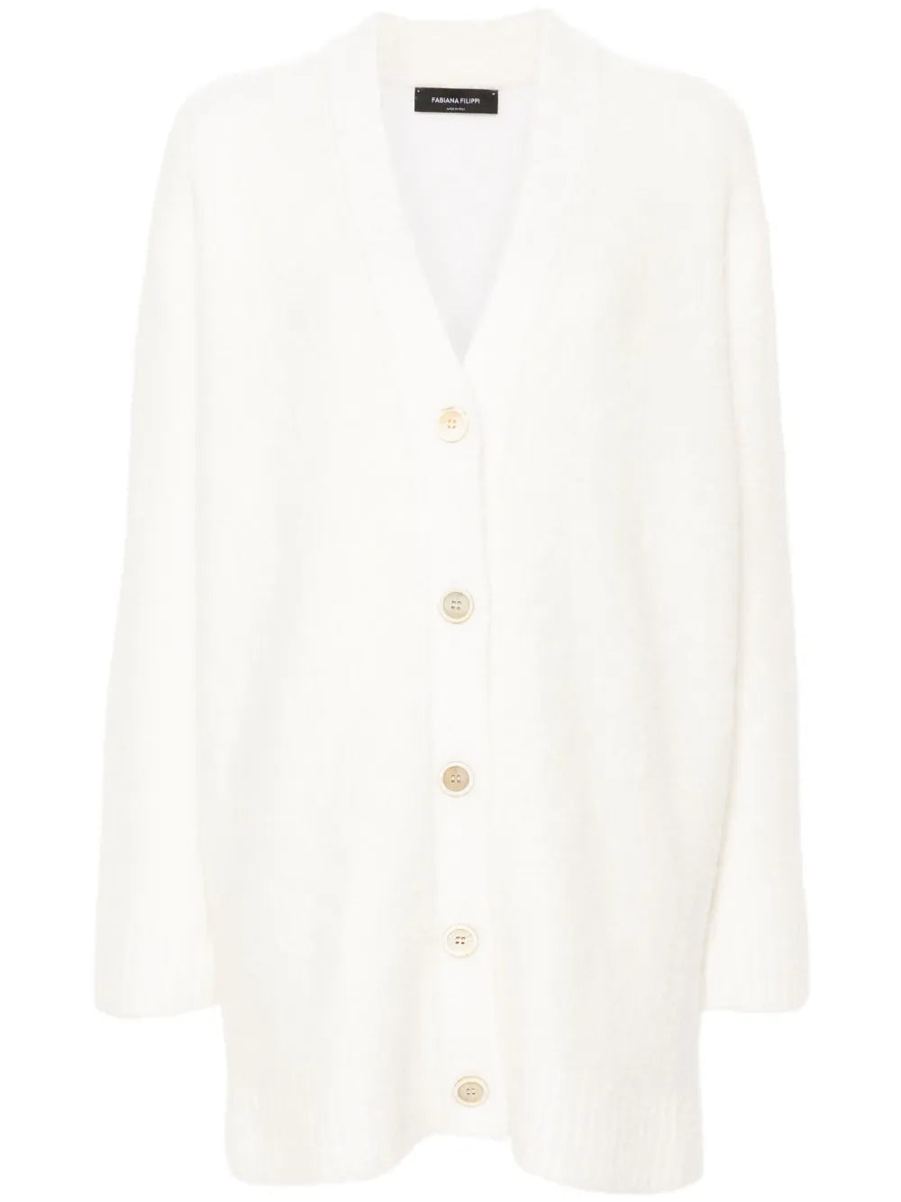 V-Neck Brushed Cardigan