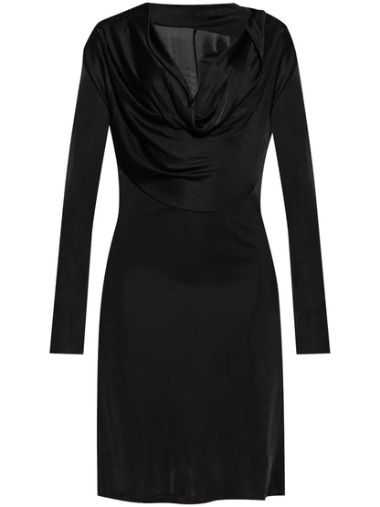 Cowl-Neck Dress