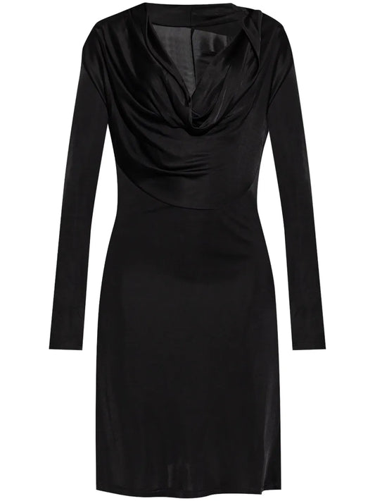 Cowl-Neck Dress