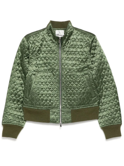 Wavy-Quilted Pattern Jacket