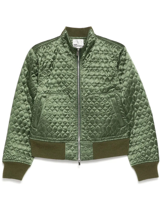 Wavy-Quilted Pattern Jacket