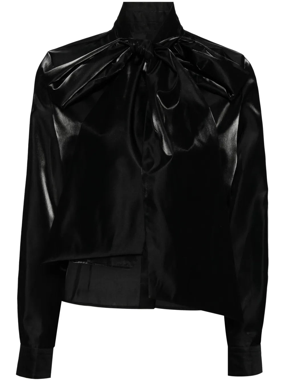 Bow Satin Shirt