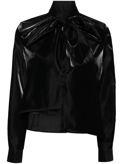Bow Satin Shirt