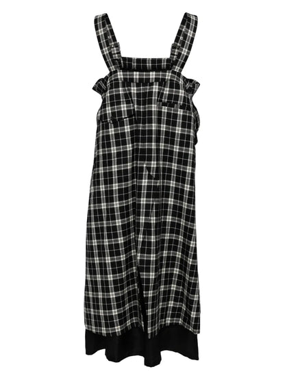 Plaid Check Pattern Day Dress