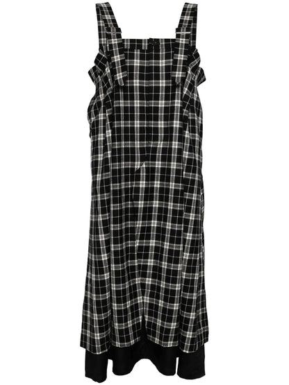 Plaid Check Pattern Day Dress