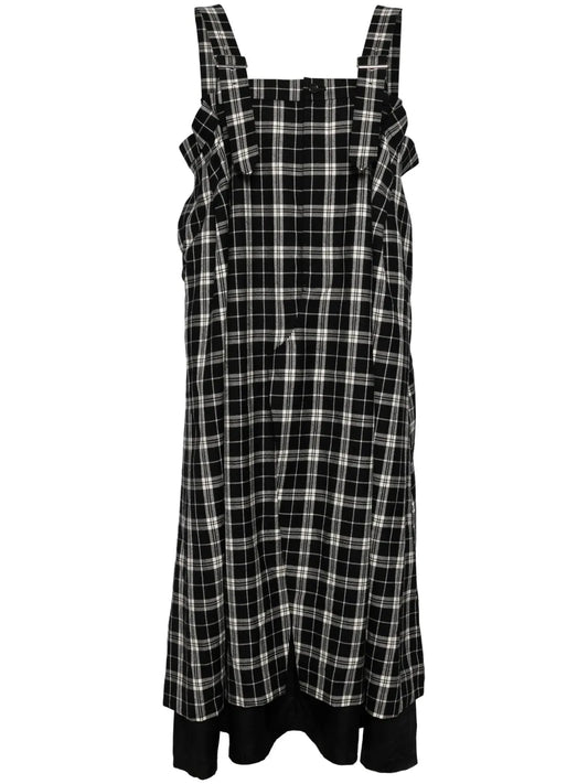 Plaid Check Pattern Day Dress