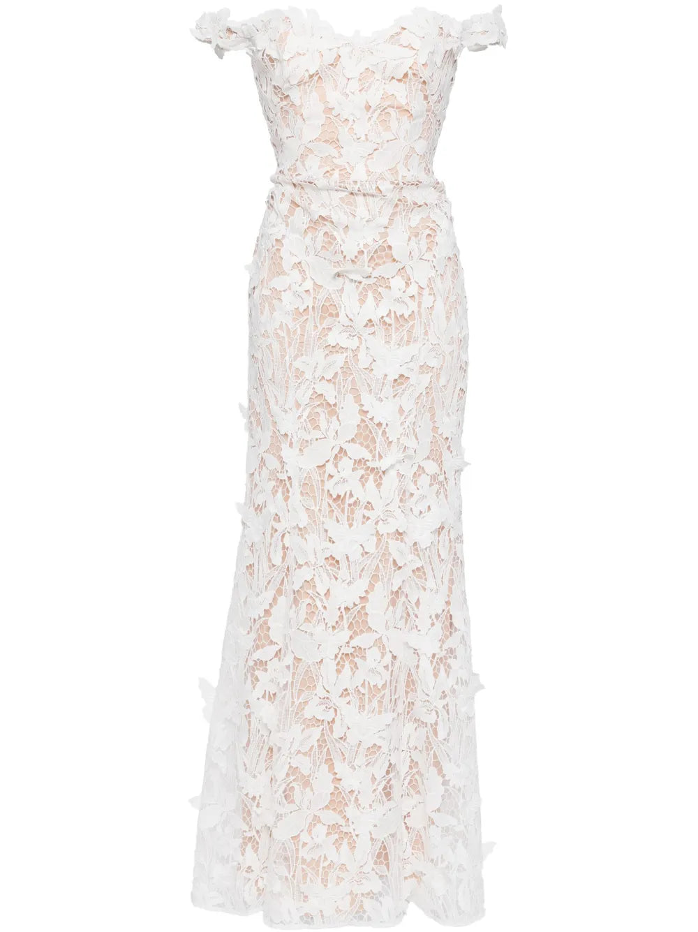 Lace-Detailing Gown