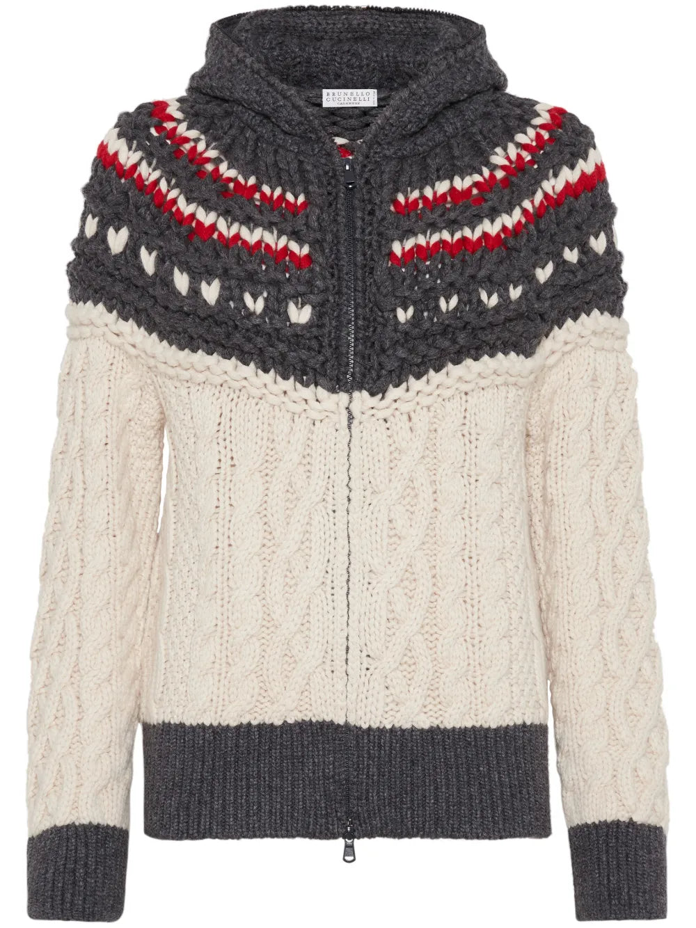 Hooded Cashmere Cardigan