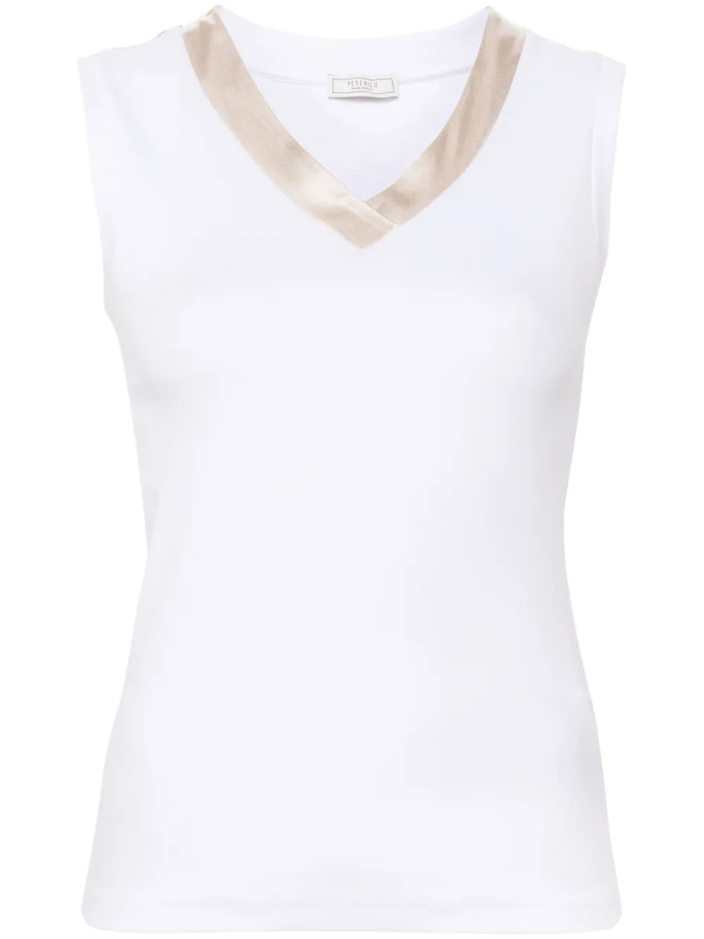 Ribbed-Knit Cotton Tank Top