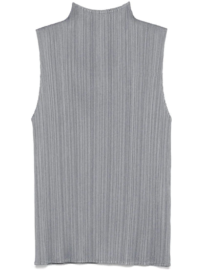 Mock Neck Sleeveless Top