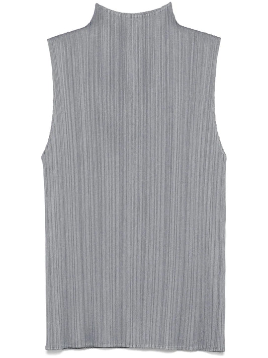 Mock Neck Sleeveless Top