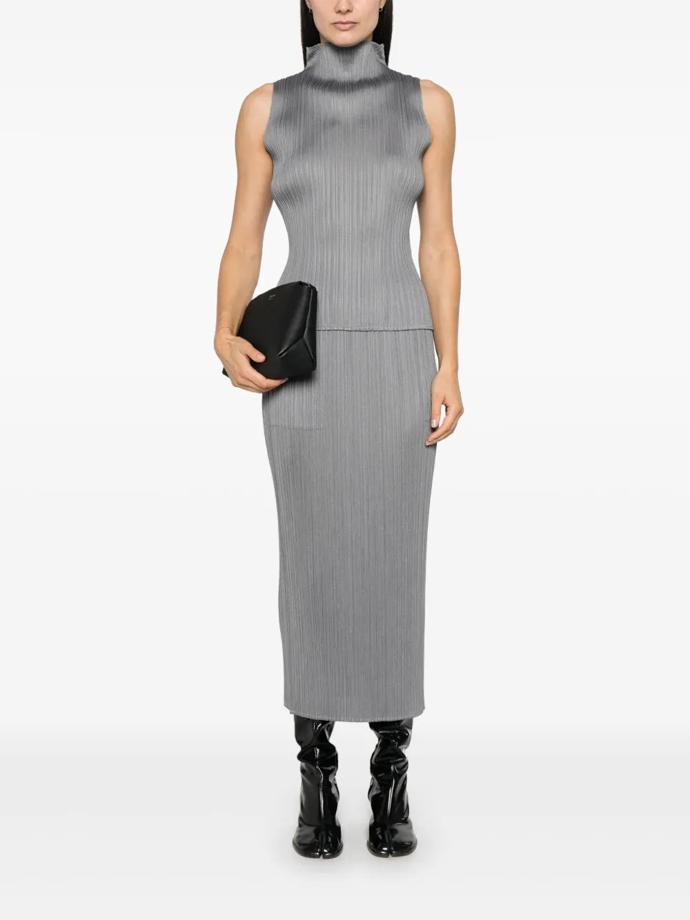 Mock Neck Sleeveless Top