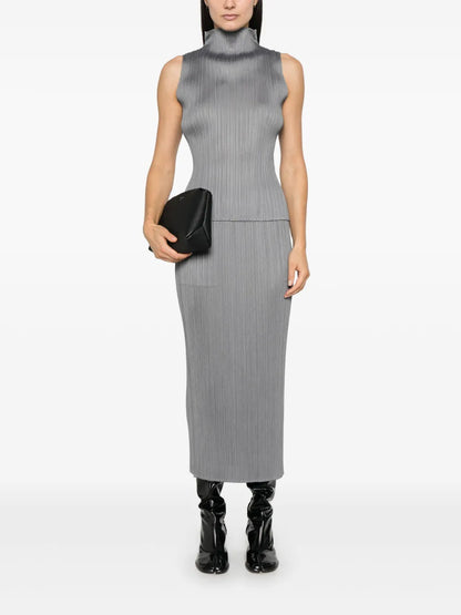 Mock Neck Sleeveless Top