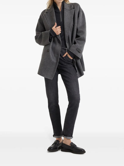 Ribbed-Knit Wool-Blend Top
