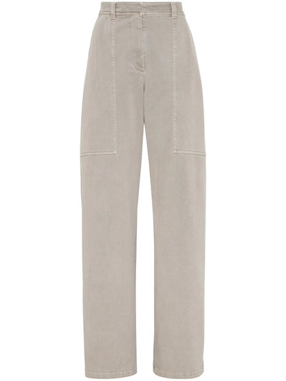 Mid-Rise Straight-Leg Jeans