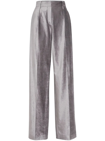 Monili-Trim Straight-Leg Trousers
