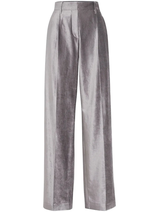 Monili-Trim Straight-Leg Trousers