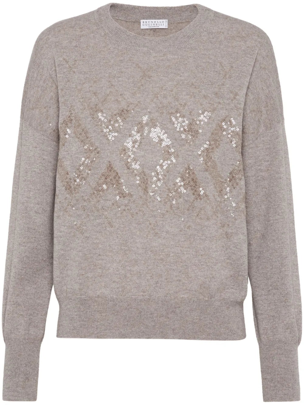 Sequin-Embellished Knitted Jumper