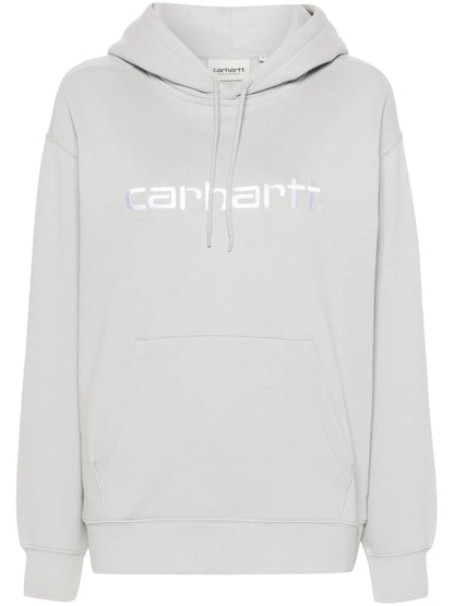 W' Hooded Logo-Embroidered Hoodie