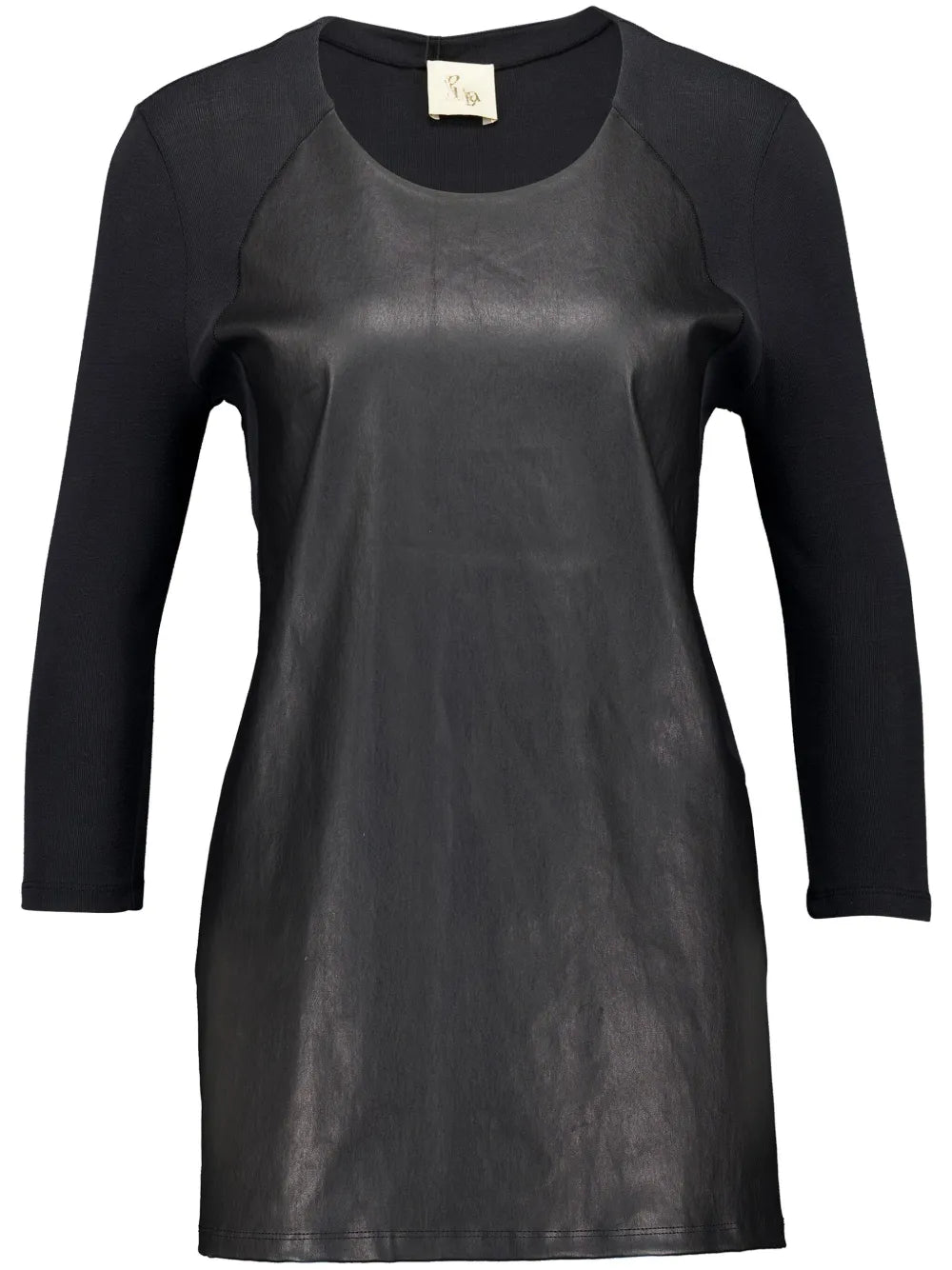 Leather Long-Sleeve T-Shirt