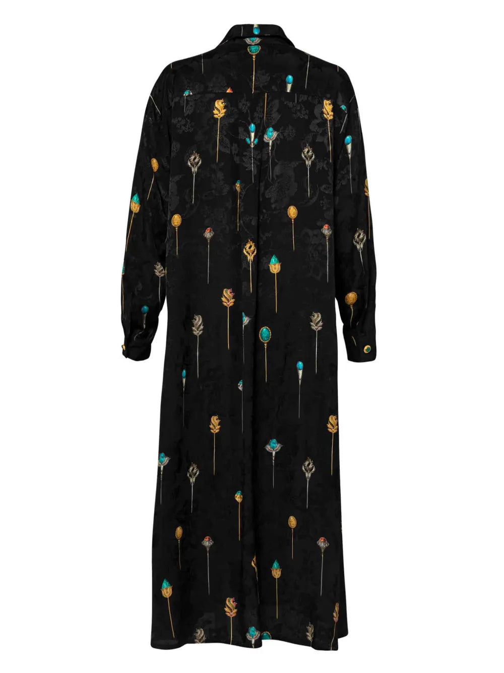 Frida Ornamento Maxi Shirt Dress