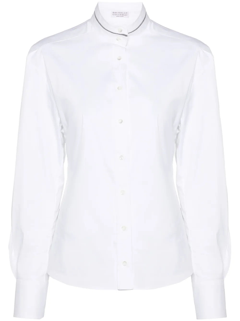 Monili-Detail Poplin Shirt