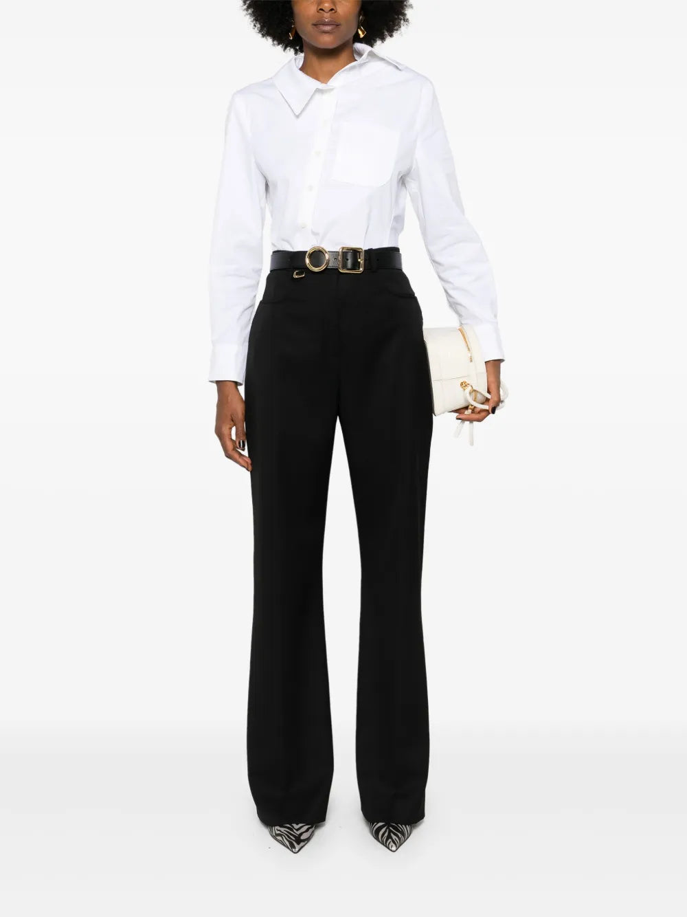 Le Pantalon Sauge Flared Trousers