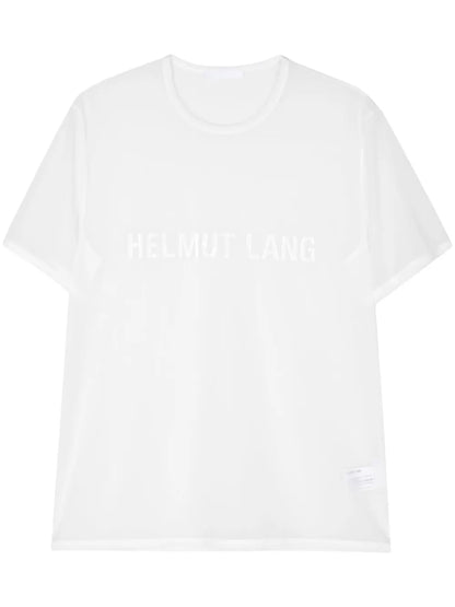 Logo-Print Sheer T-Shirt