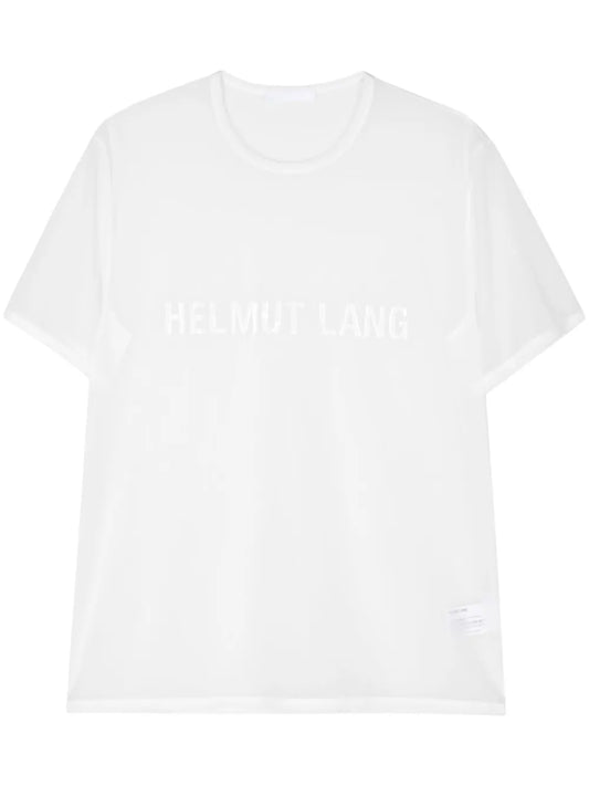 Logo-Print Sheer T-Shirt