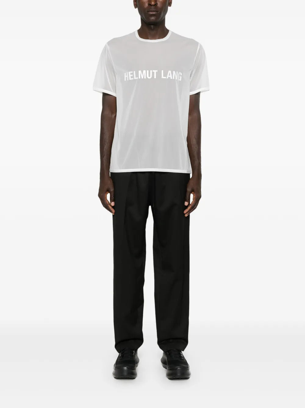 Logo-Print Sheer T-Shirt